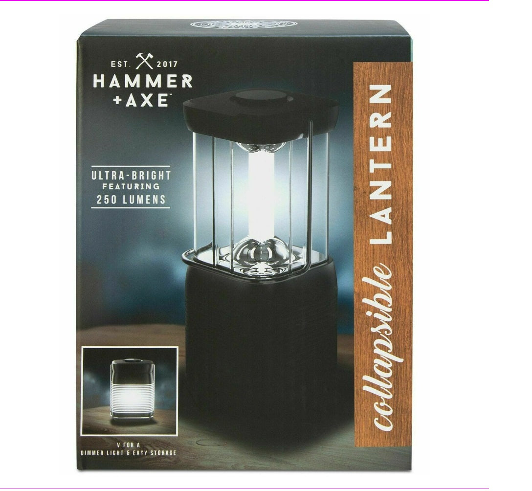 Hammer & Axe Merch Source Unisex Collapsible Lantern  Black Size One Size
