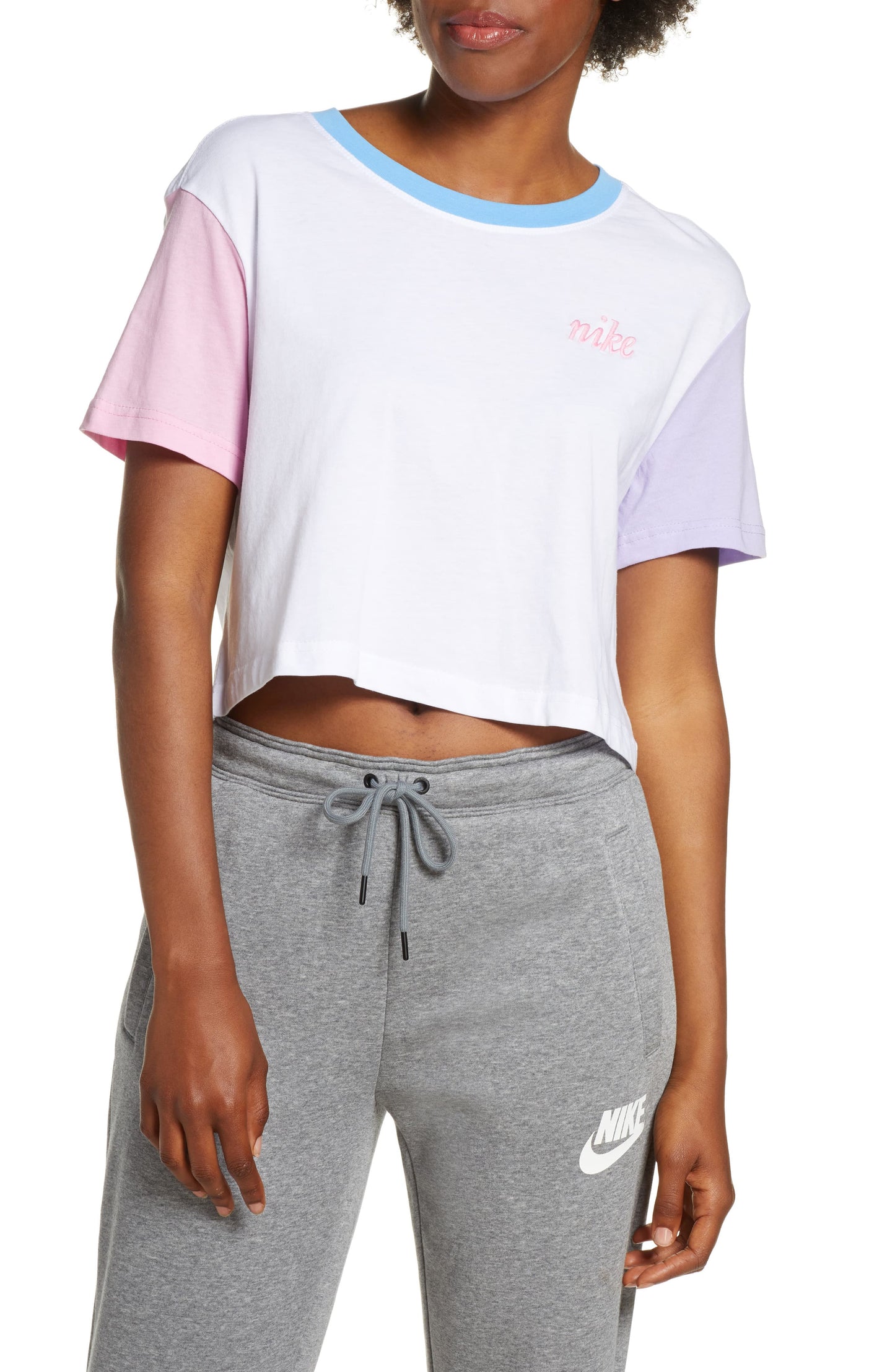 Nike Women's Fitness Yoga Crop Top White Size Large