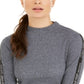 Calvin Klein Performance Logo-Stripe Mock-Neck T-Shirt Gray Size L