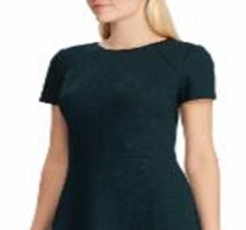 Ralph Lauren Women's Ponte Fit and Flare Dress Green Size 6