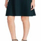 Ralph Lauren Women's Ponte Fit and Flare Dress Green Size 6