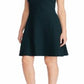 Ralph Lauren Women's Ponte Fit and Flare Dress Green Size 6