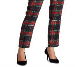 Ralph Lauren Women's Plaid Suit Pants Black Size 12 Petite