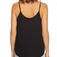 1.STATE Women's Chiffon Camisole Top Black -Size Medium