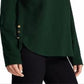 Ralph Lauren Women's Button Hem Top Green Size X-Small