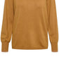 Alfani Women's Sweater Ribbed Metallic Knit Pullover Brown Size X-Large