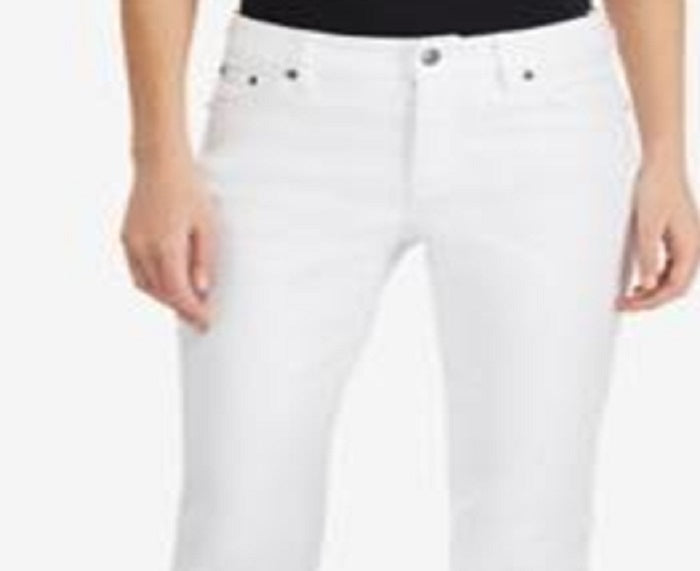 Ralph Lauren Women's Straight Leg Jeans White Size 14