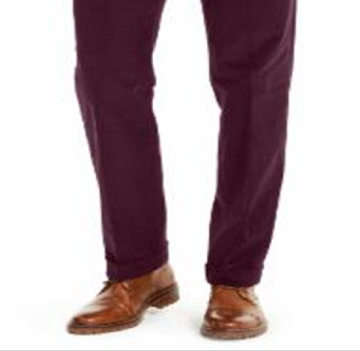 Ralph Lauren Men's Straight Leg Classic Fit Pants Red Size 38X32