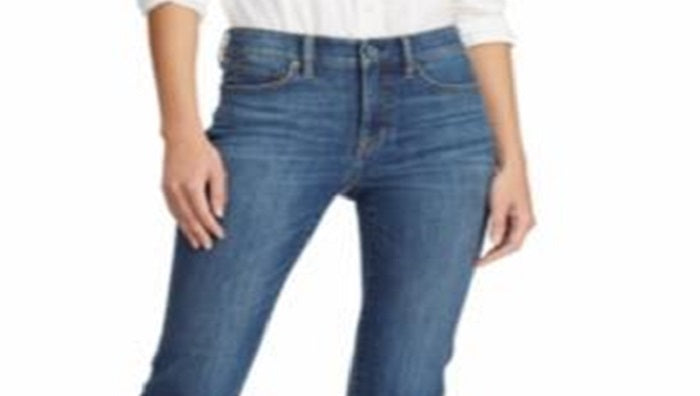 Ralph Lauren Women's Super Stretch Premier Straight Jeans Blue Size 12