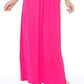 White Mark Women's Katherine Sleeveless Maxi Dress Pink Size Large