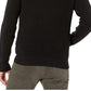 Calvin Klein Men's Textured Hoodie Full Zipper Black Size L
