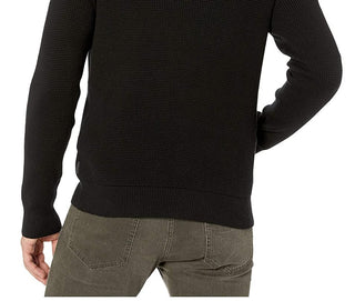 Calvin Klein Men's Textured Hoodie Full Zipper Black Size L