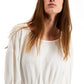 Alfani Women's Cinched Front Pullover Blouse White Size XL