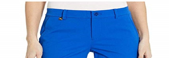 Ralph Lauren Women's Bi Stretch Twill Shorts Blue Size 10 Petite