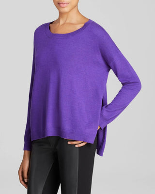 Eileen Fisher Women's Wool Sweater Purple Size Petite Small