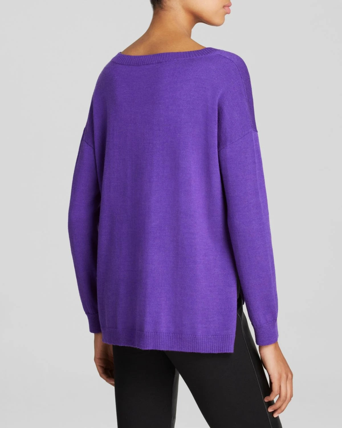 Eileen Fisher Women's Wool Sweater Purple Size Petite Small