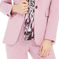 Bar III Women's Puff-Shoulder One-Button Blazer Pink Size 4
