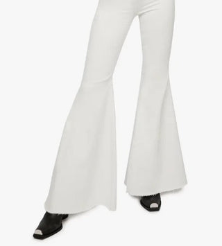 Free People Women's Just Float on Flare Jeans White Size 26