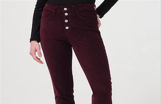 Levi's Women's 721 Corduroy High Rise Skinny Pants Red Size 28X30