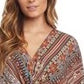 Karen Kane Women's Twist Front Top Brown Size M