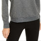 INC International Concepts Women's  Studded Sweatshirt  Gray Size XL