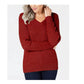 Karen Scott Women's Cotton Cable Knit Sweater Red Size XXL