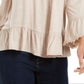Style & Co Women's Off the Shoulder Bell Sleeve Top Brown Size XX-Large
