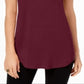 JM Collection Women's Scoop Neck Top Red Size X-Small