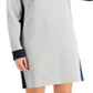 Tommy Hilfiger Women's Logo Hoodie Dress Gray Size X-Large