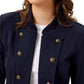 Tommy Hilfiger Women's Military Band Jacket Blue Size XL -