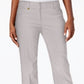 JM Collection Women's Tummy Control Curvy Fit Pants Gray Size 4 Petite