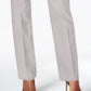JM Collection Women's Tummy Control Curvy Fit Pants Gray Size 4 Petite