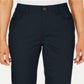 Charter Club Women's Mid Rise Knee Length Skimmer Pants Blue Size 14