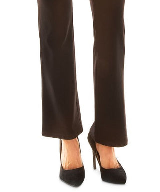 BCX Junior's Pull on Ponte Knit Pants -Brown- Size Large