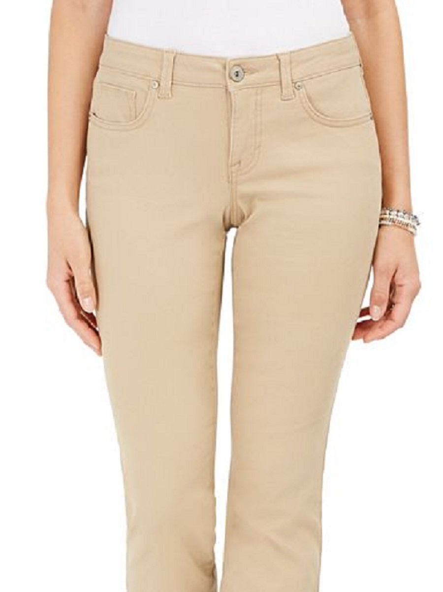 Style & Co Women's Curvy Fit Bootcut Jeans Brown Size 16-S