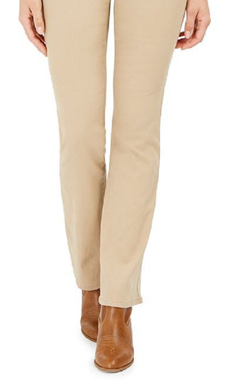 Style & Co Women's Curvy Fit Bootcut Jeans Brown Size 16-S