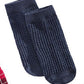 First Impressions Baby Plaid / Grid / Bear 3 Pair Socks Red Size 0-6 MOS
