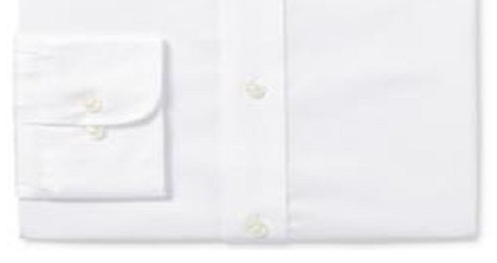 Ralph Lauren Men's Slim Fit Non Iron Stretch Pinpoint Dress Shirt White Size L