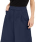 INC International Concepts Women's Pleat Front High Rise Wide Leg Pants Blue Size 6