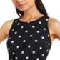 Riley & Rae Mini Dede Dot-Print Ruffle-Hem Dress Black Size 12