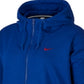 Nike Women's Sportswear Logo French Terry Zip Hoodie Blue Size 2X