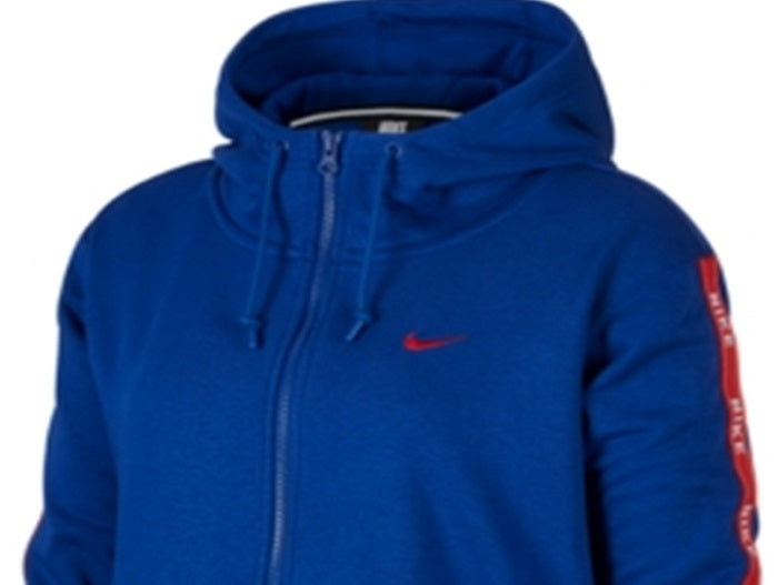 Nike Women's Sportswear Logo French Terry Zip Hoodie Blue Size 2X