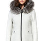 Soia & Kyo Women's Hooded Fur Trim Coat Gray Size X-Small