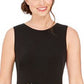 Calvin Klein Women's Clip-Dot Fit Flare Dress Black Size 14