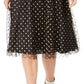 Calvin Klein Women's Clip-Dot Fit Flare Dress Black Size 14