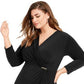 Charter Club Women's Plus Hardware Twist Front Cocktail Dress Black Size 0X