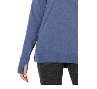 Ideology Women's Yoga Fitness Pullover Top Blue Size M