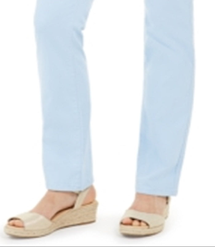 Charter Club Women's Lexington Straight Leg Jeans Blue Size 12