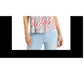 Style & Co Women's Printed Top  White Size XS