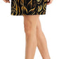 Connected Women's Printed Fit & Flare Dress Black Size 4 Petite